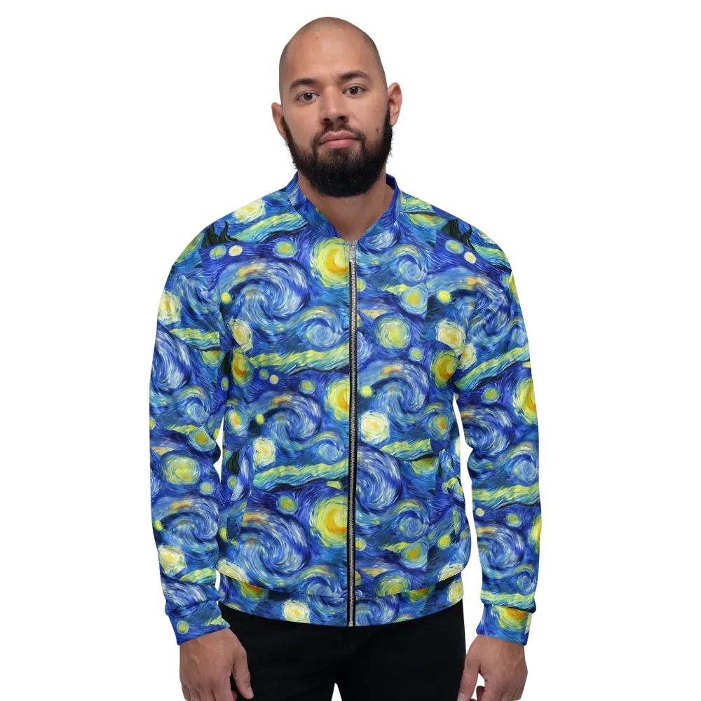 Cosmic Vortex on Bomber Jacket — Front