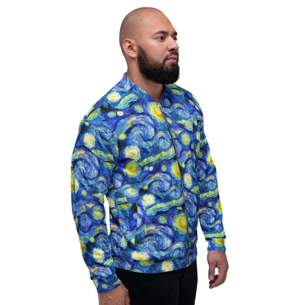 Cosmic Vortex on Bomber Jacket — Right