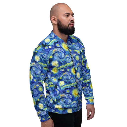 Cosmic Vortex on a Bomber Jacket