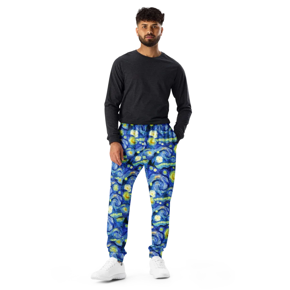 Cosmic Vortex on Men's Joggers — Front
