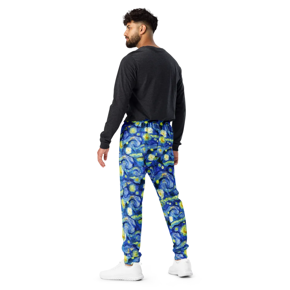Cosmic Vortex on Men's Joggers — Back