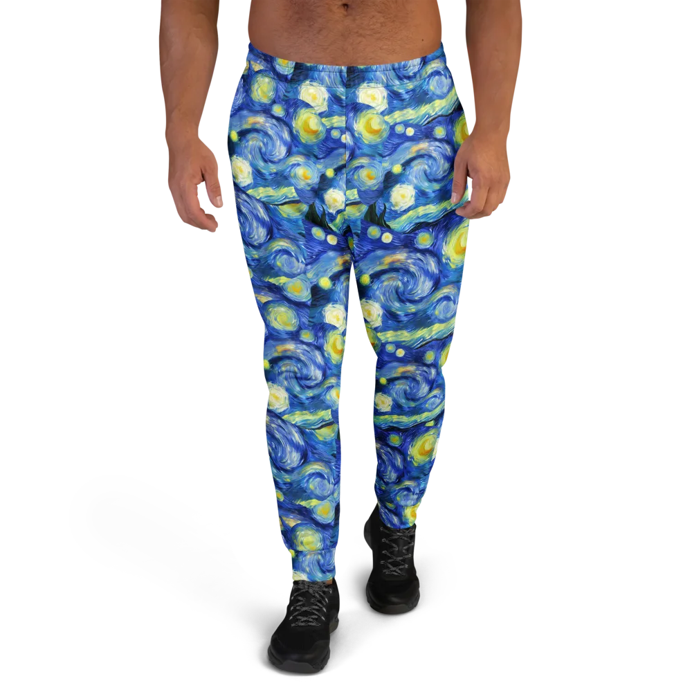 Cosmic Vortex on Men's Joggers — Front