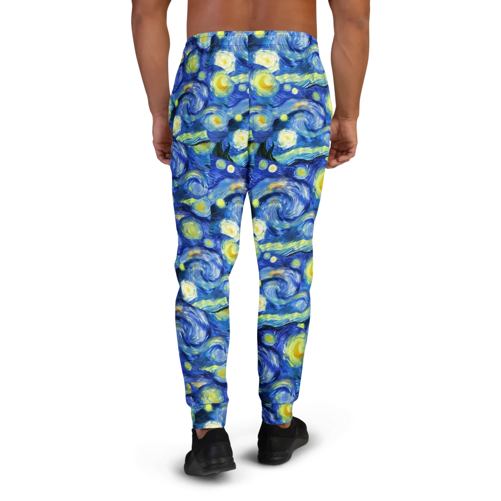 Cosmic Vortex on Men's Joggers — Back