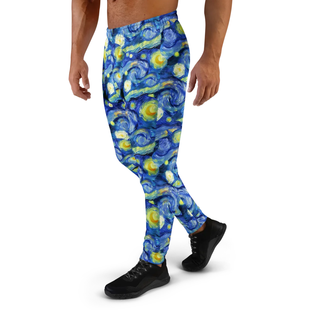 Cosmic Vortex on Men's Joggers — Left