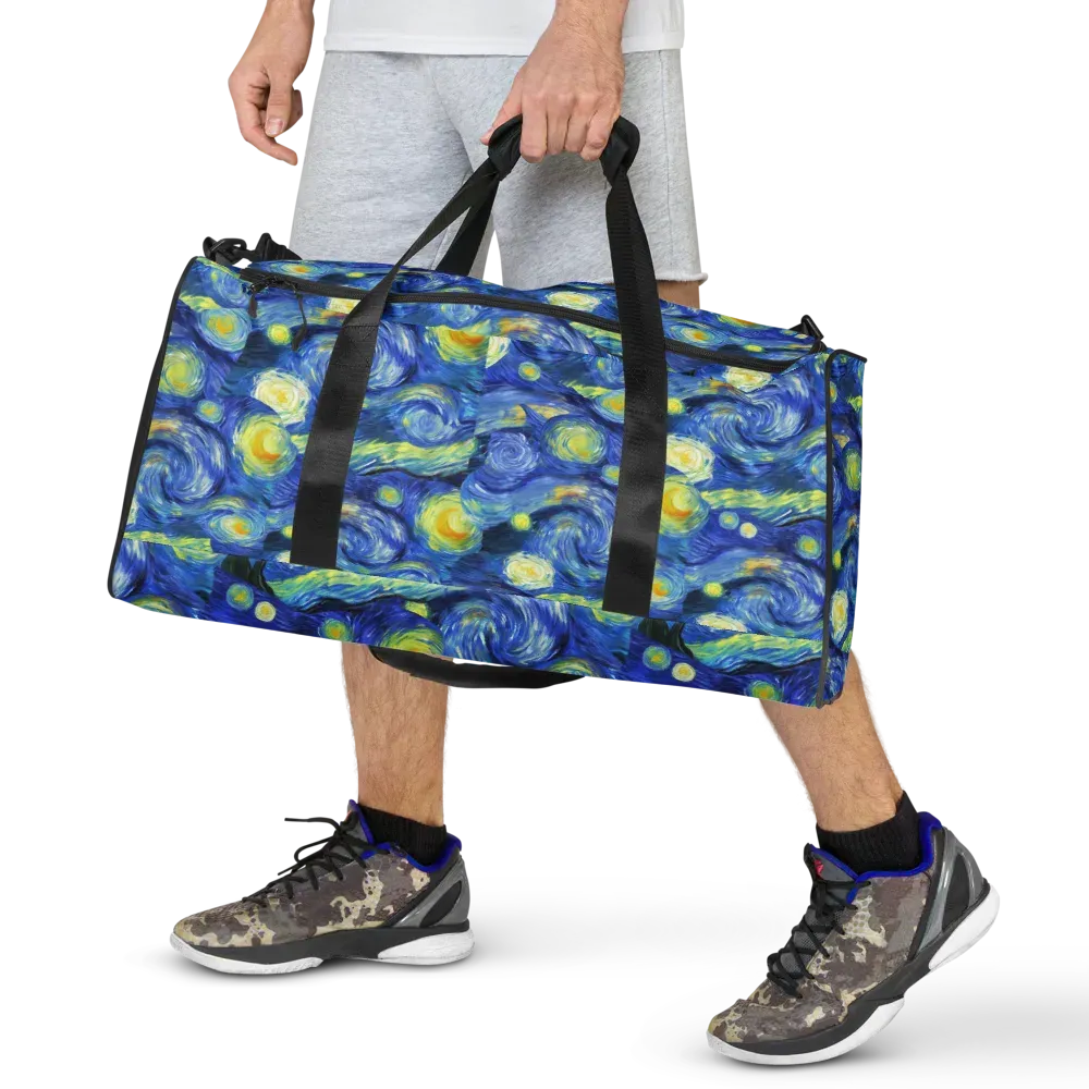 Cosmic Vortex on Duffle Bag — Front