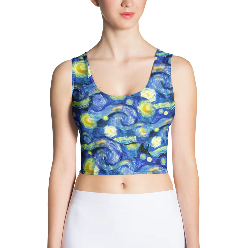 Cosmic Vortex on Crop Top — Front