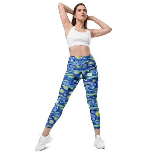 Cosmic Vortex on a Leggings with Pockets