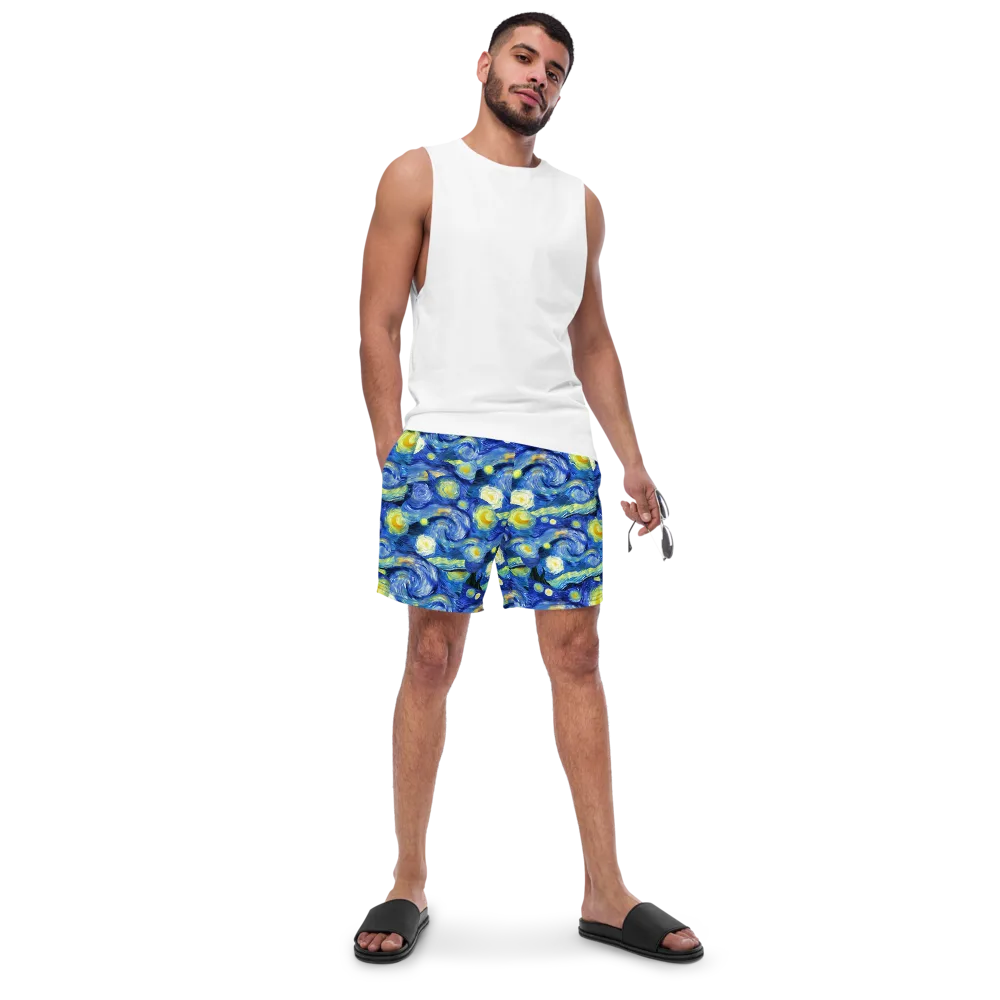 Cosmic Vortex on Swim Trunks — Front