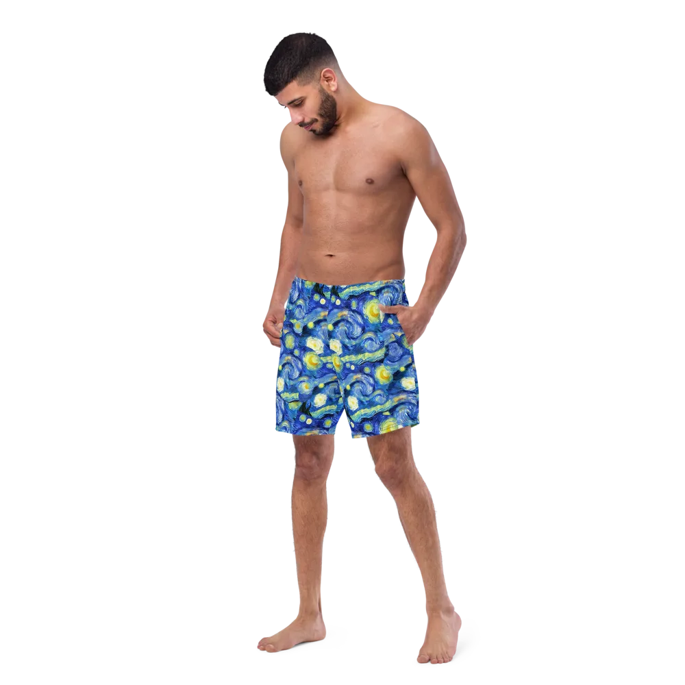 Cosmic Vortex on Swim Trunks — Left Front