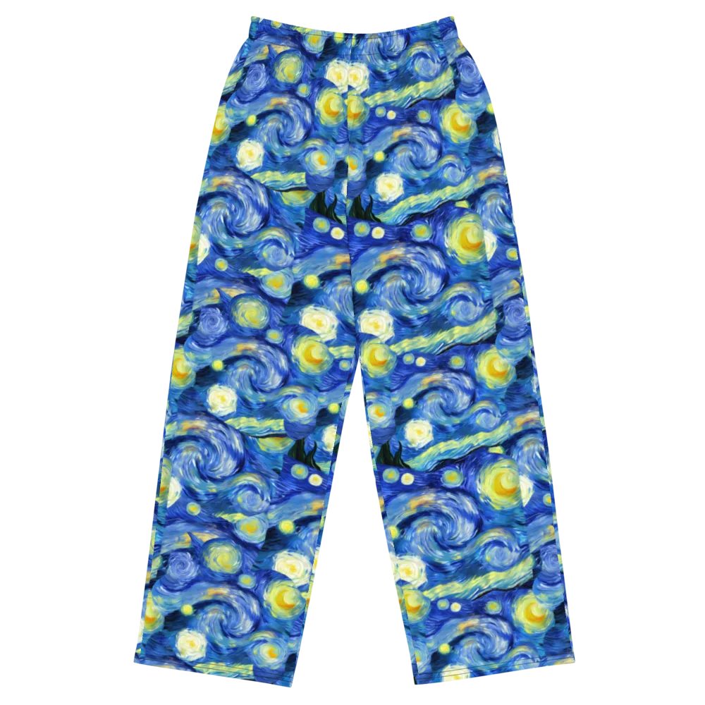Cosmic Vortex on Wide-Leg Pants — Front