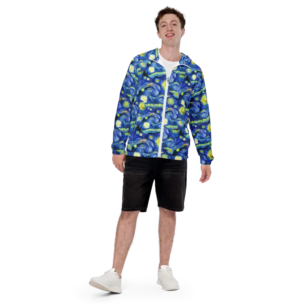 Cosmic Vortex on Men's Windbreaker — Front