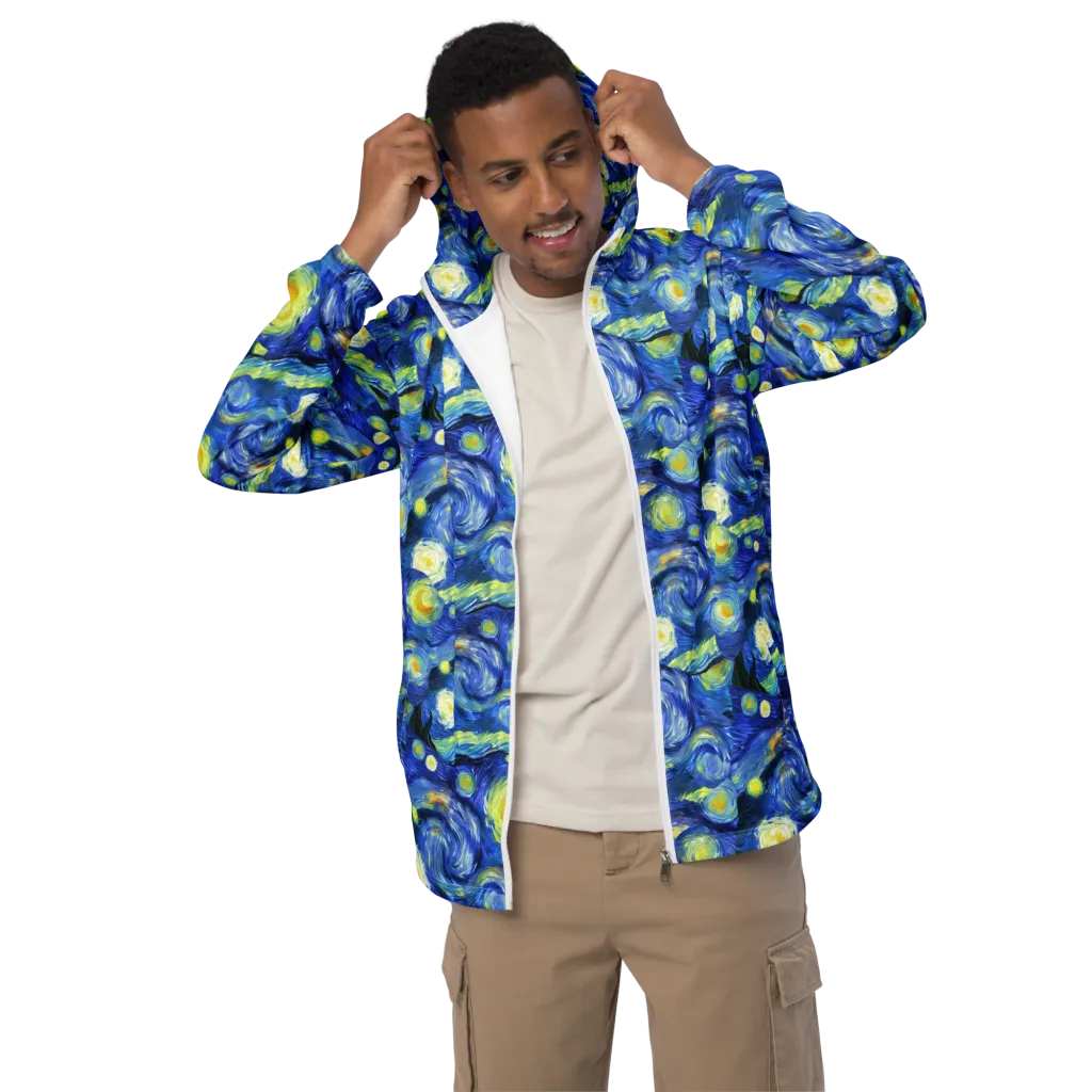 Cosmic Vortex on Men's Windbreaker — Front