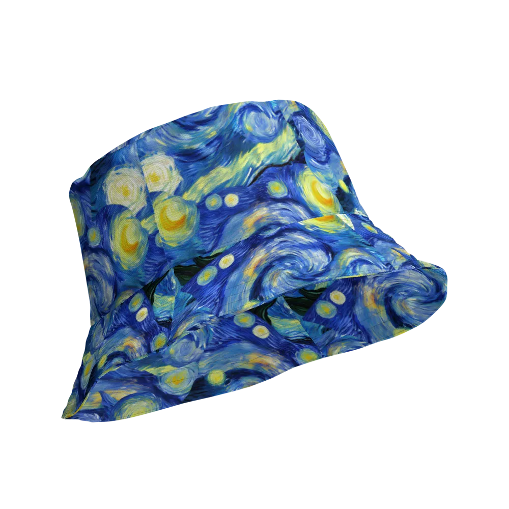 Cosmic Vortex on Reversible Bucket Hat — Product details Outside