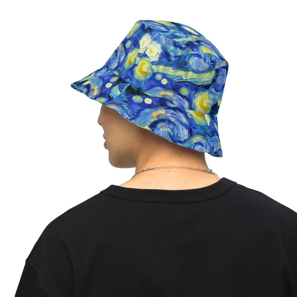 Cosmic Vortex on Reversible Bucket Hat — Back Inside