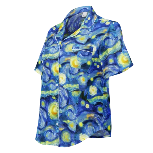 Cosmic Vortex on a Women's Short Sleeve Pajama Top