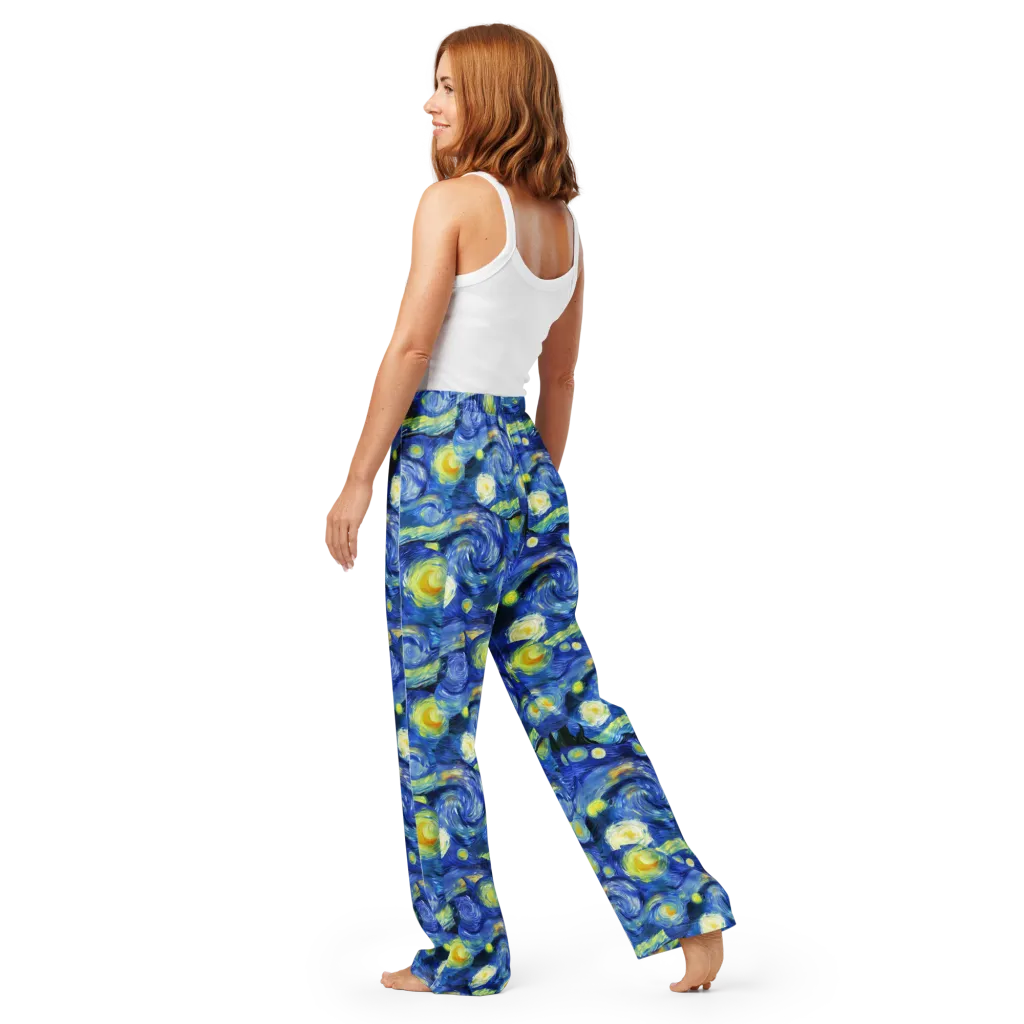 Cosmic Vortex on Women's Pajama Pants — Back