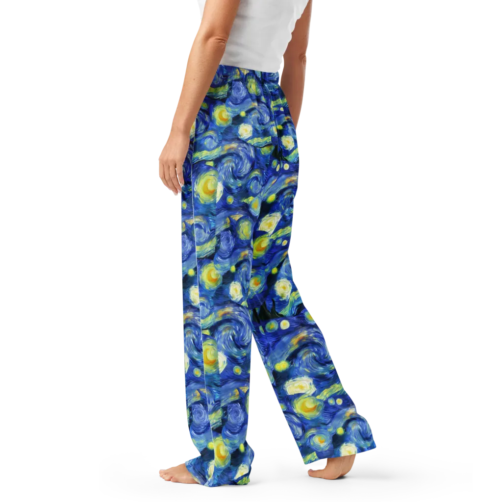 Cosmic Vortex on Women's Pajama Pants — Left