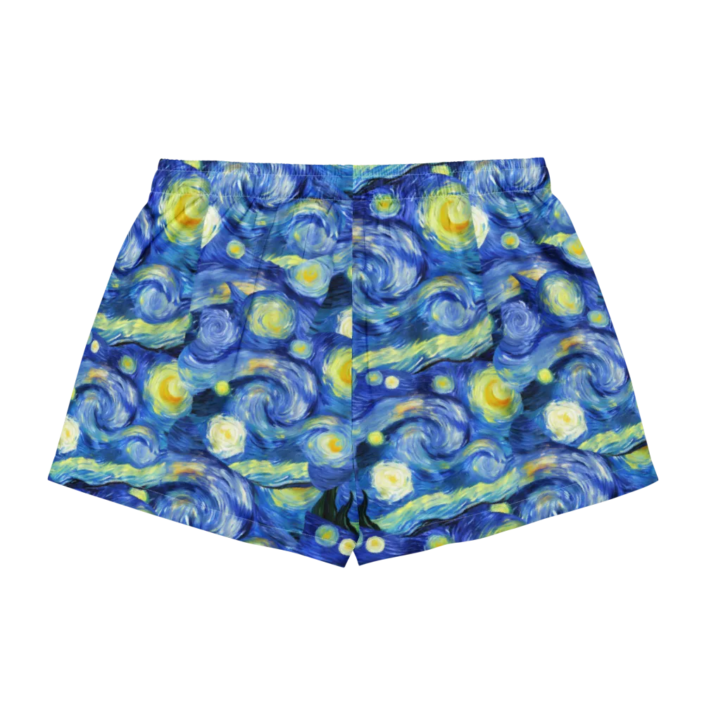 Cosmic Vortex on Women's Pajama Shorts — Back