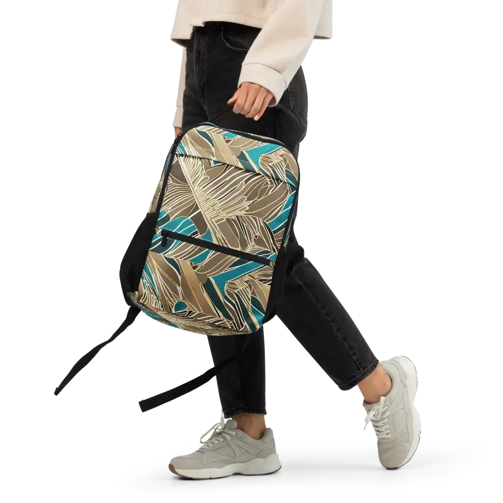 Gilded Frond on Utility Backpack — Front