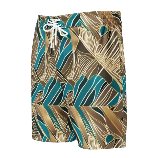 Gilded Frond on a Men's Board Shorts