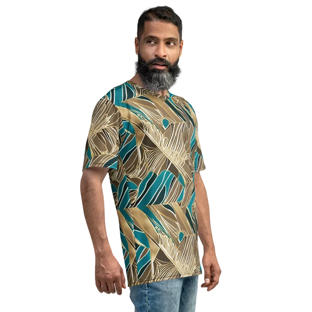 Gilded Frond on Men's Crew Neck T-Shirt — Right