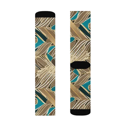 Gilded Frond on a Socks