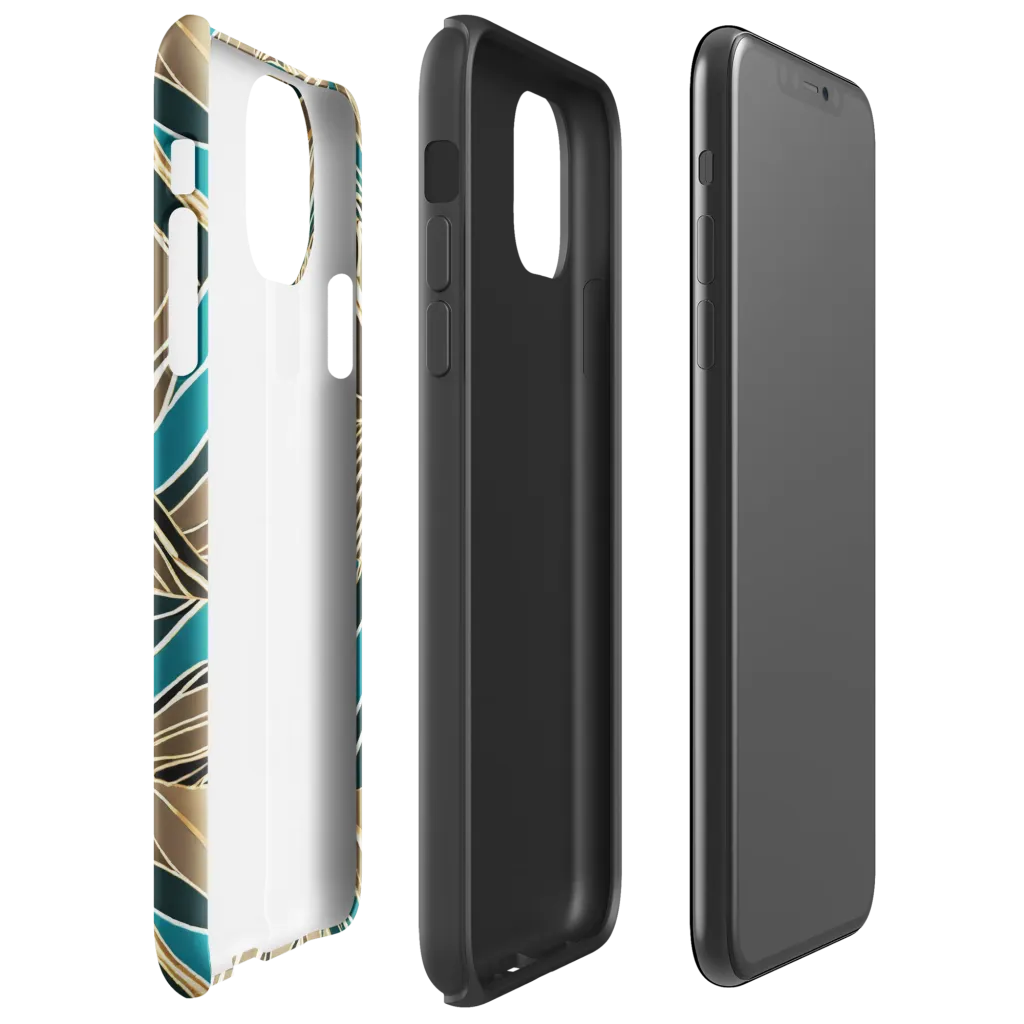 Gilded Frond on Tough Case for iPhone® — Right