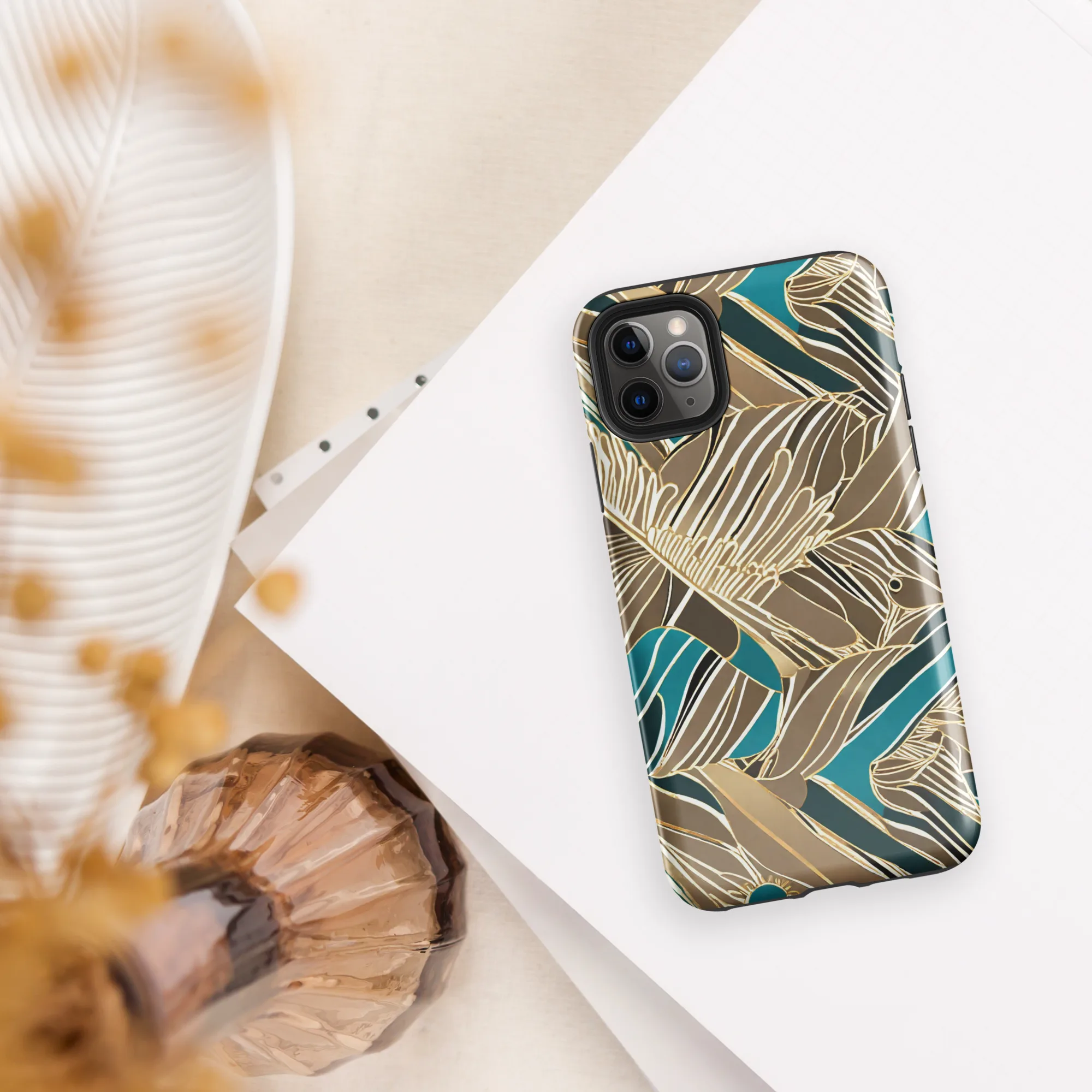 Gilded Frond on Tough Case for iPhone® — Front