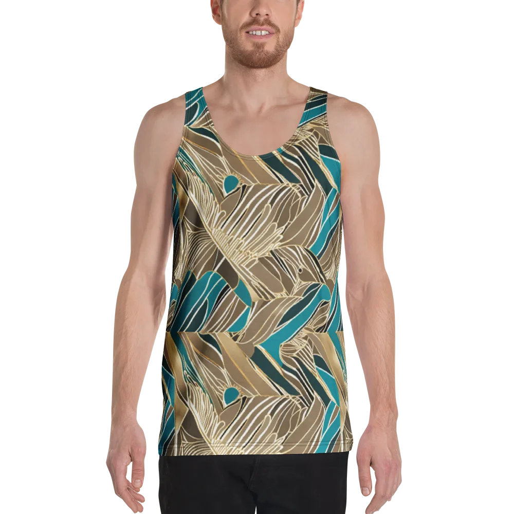 Gilded Frond on Men's Tank Top — Front