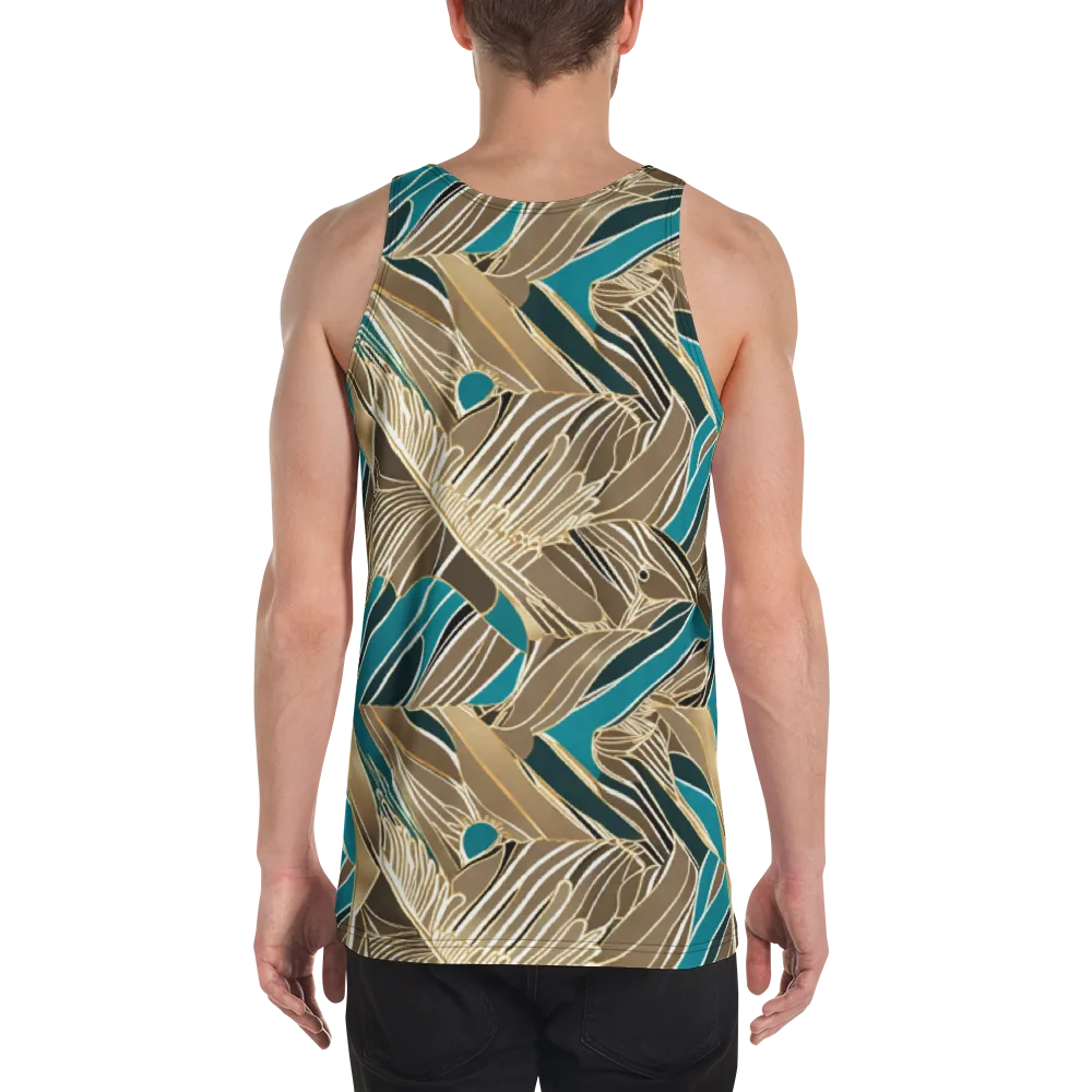 Gilded Frond on Men's Tank Top — Back