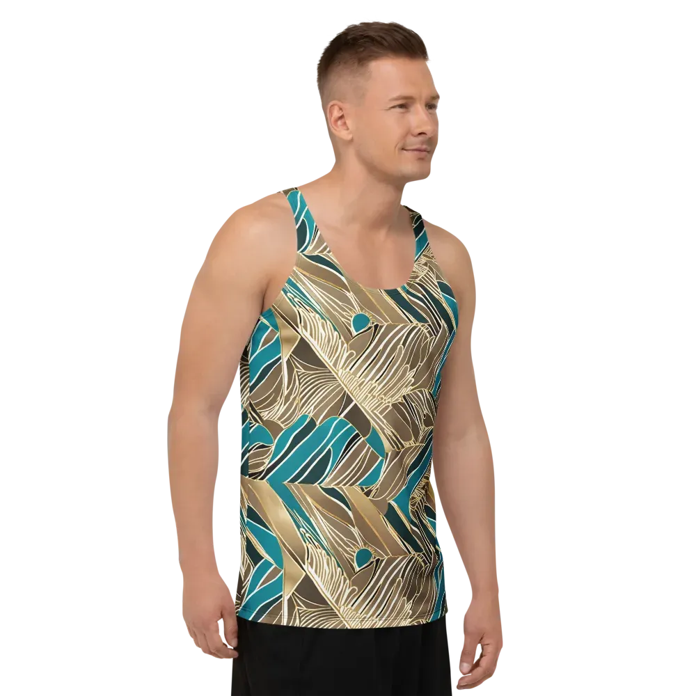 Gilded Frond on Men's Tank Top — Right Front