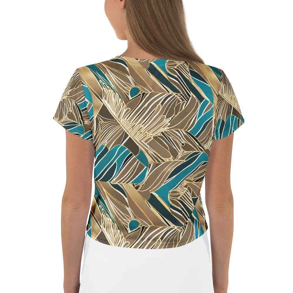 Gilded Frond on Crop Tee — Back