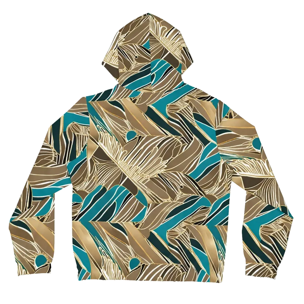 Gilded Frond on Women's Full-Zip Hoodie — Back