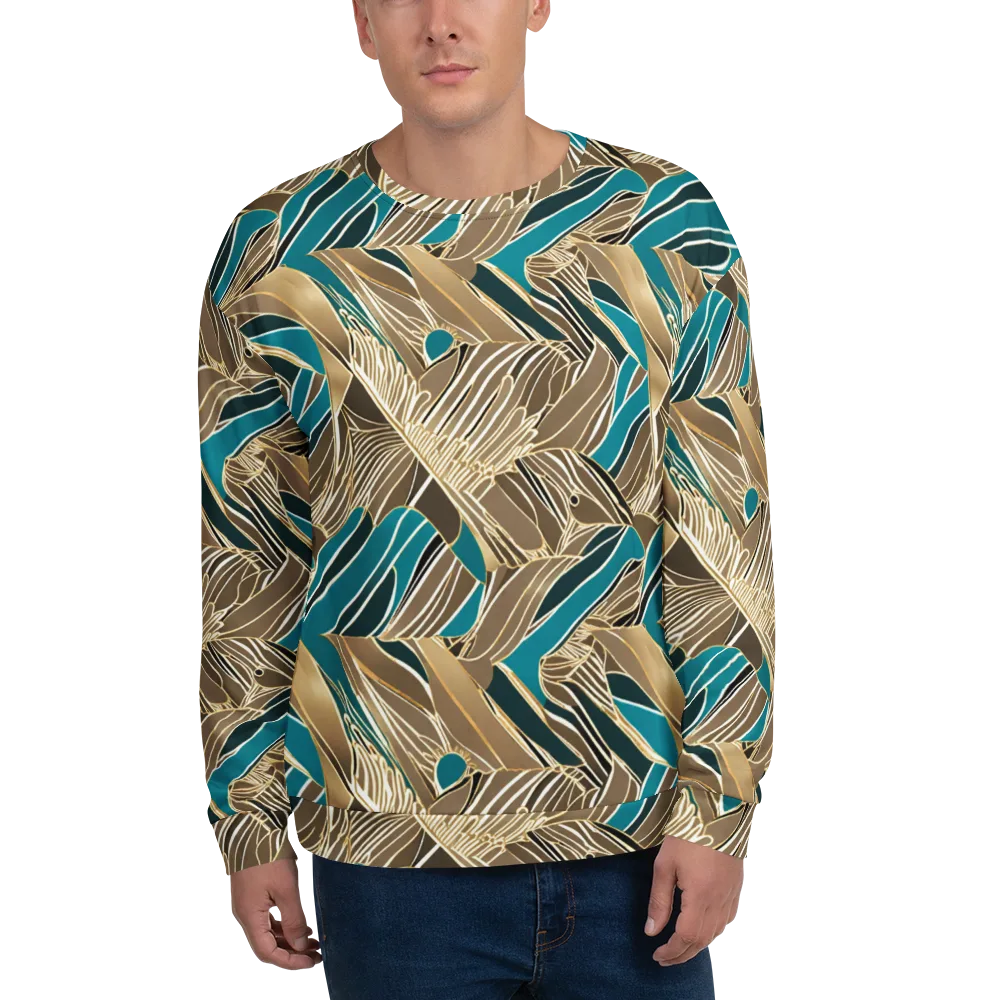 Gilded Frond on Sweatshirt — Front