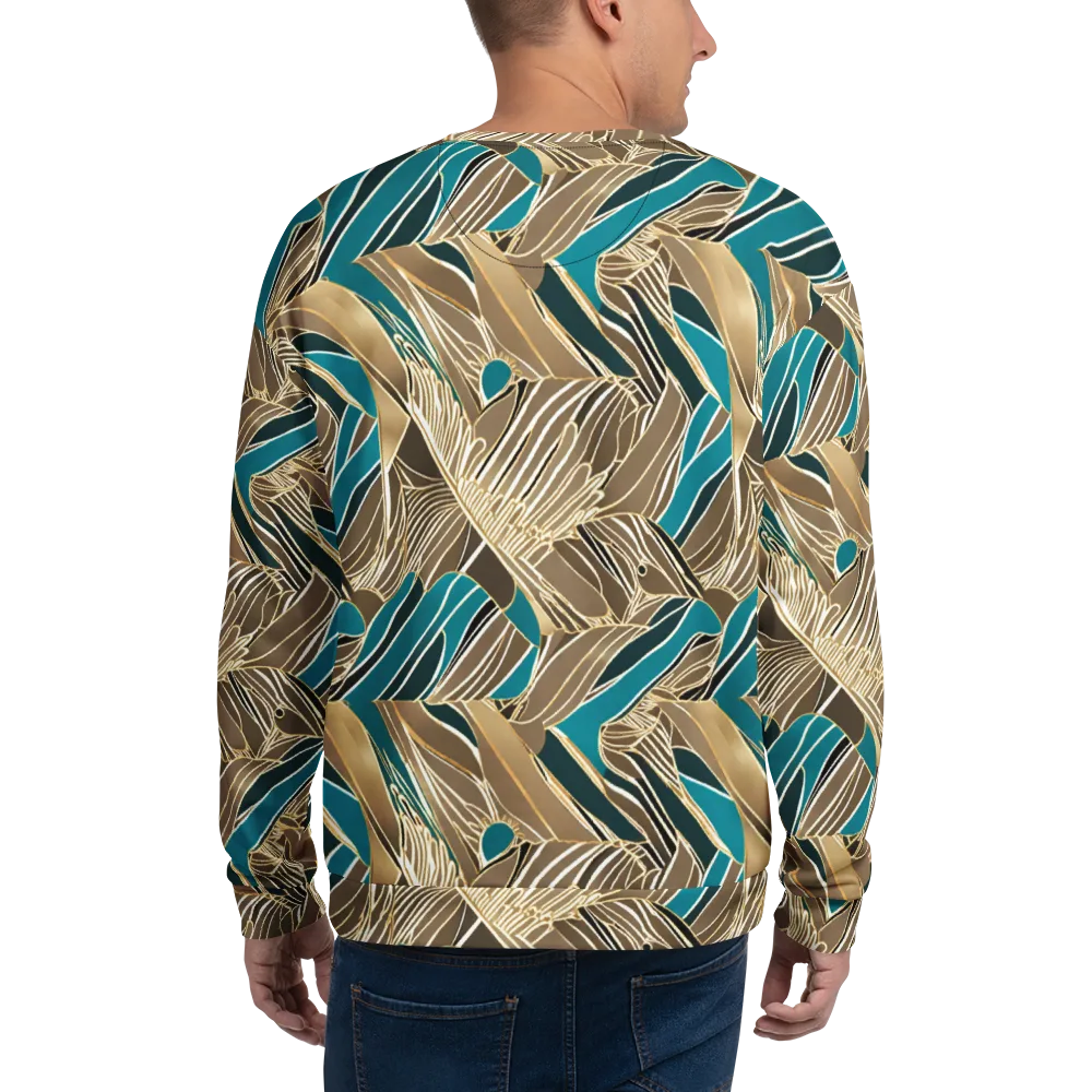 Gilded Frond on Sweatshirt — Back