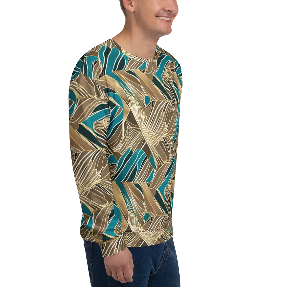Gilded Frond on Sweatshirt — Right Front