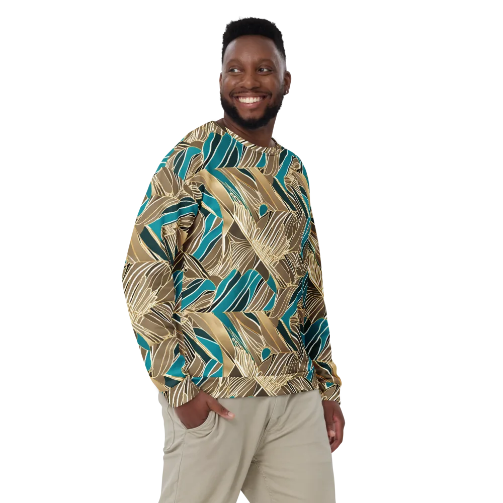 Gilded Frond on Sweatshirt — Front