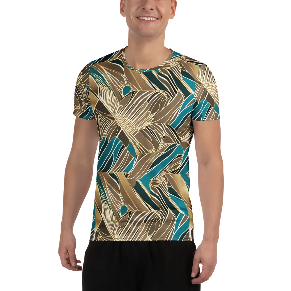 Gilded Frond on Men's Athletic T-Shirt — Front