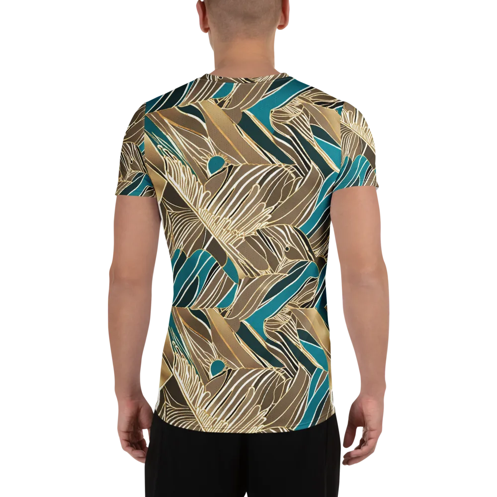 Gilded Frond on Men's Athletic T-Shirt — Back