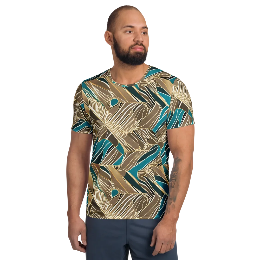 Gilded Frond on Men's Athletic T-Shirt — Front