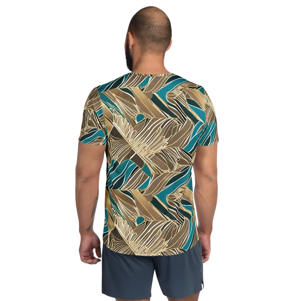 Gilded Frond on Men's Athletic T-Shirt — Back