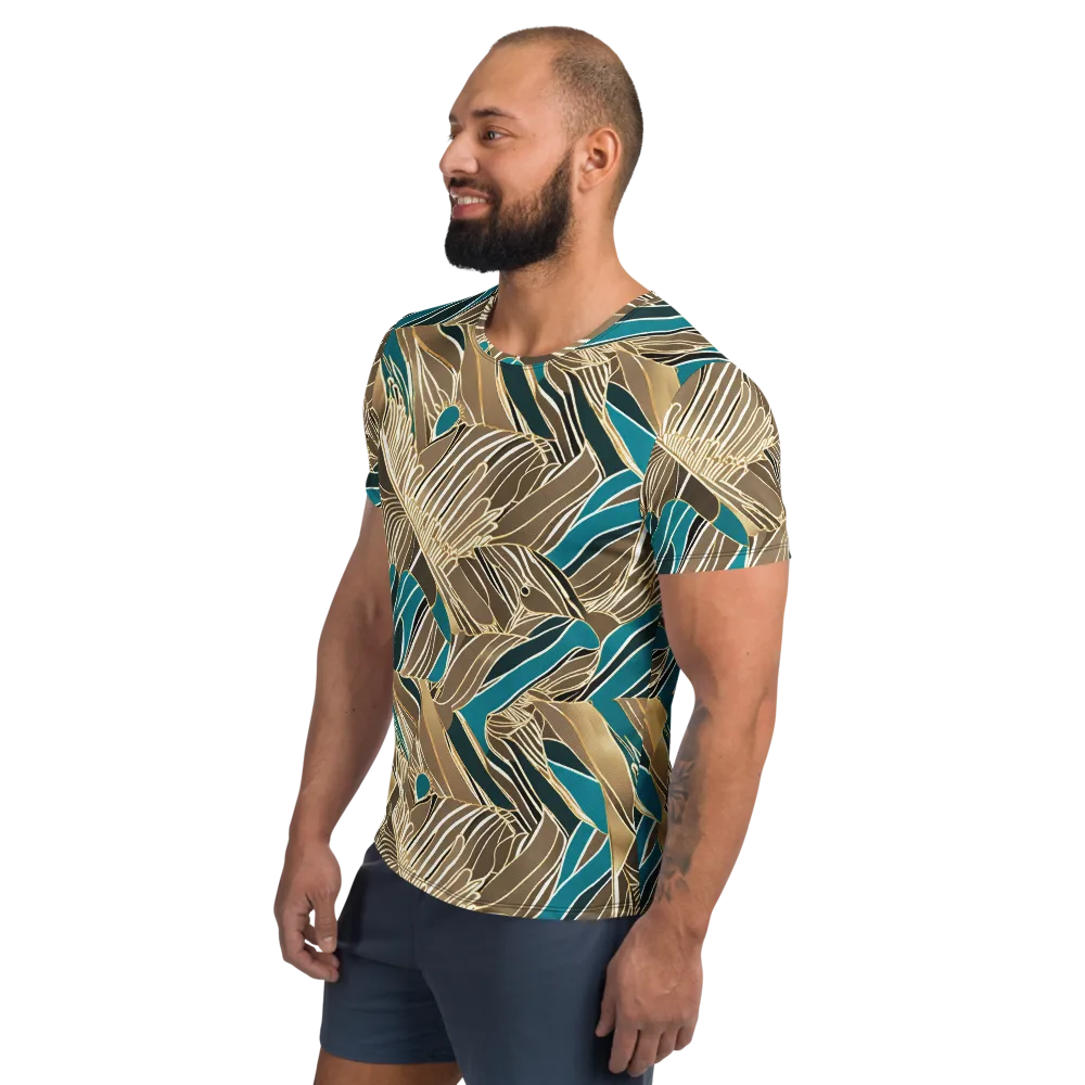 Gilded Frond on Men's Athletic T-Shirt — Left