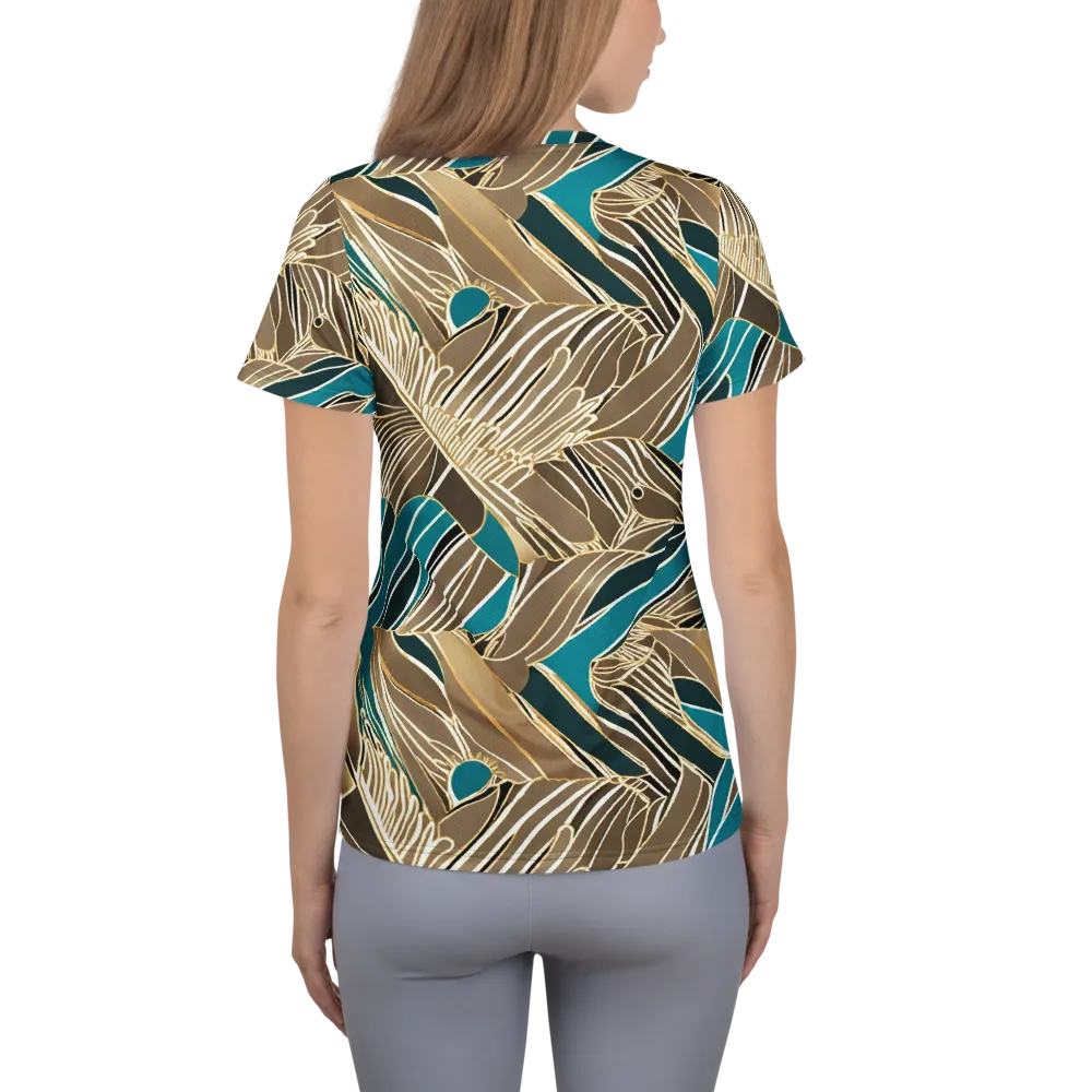 Gilded Frond on Women's Athletic T-Shirt — Back