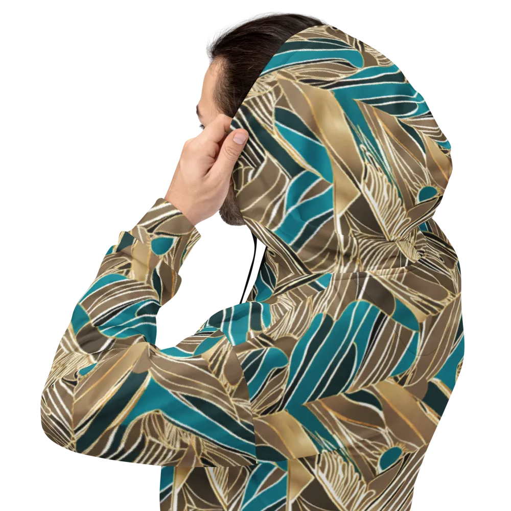 Gilded Frond on Hoodie — Back