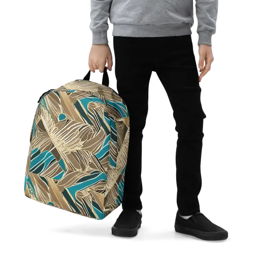 Gilded Frond on a Minimalist Backpack