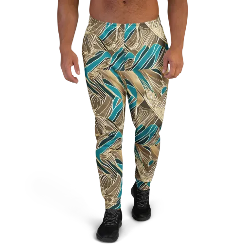 Gilded Frond on a Men's Joggers