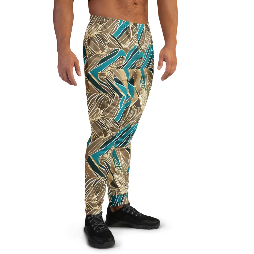 Gilded Frond on Men's Joggers — Right