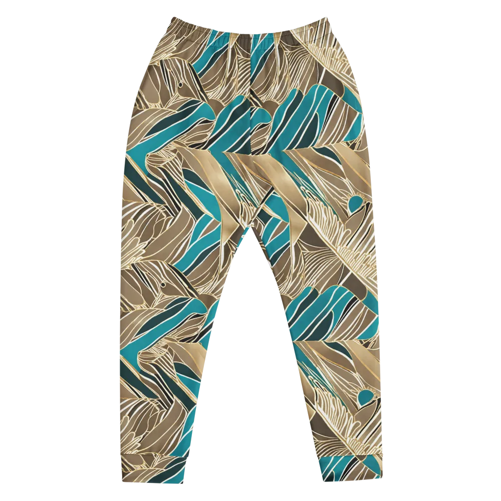 Gilded Frond on Men's Joggers — Front