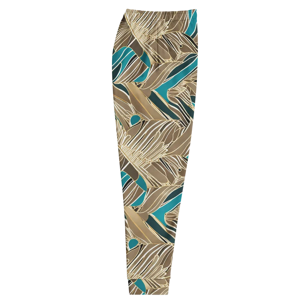 Gilded Frond on Men's Joggers — Right