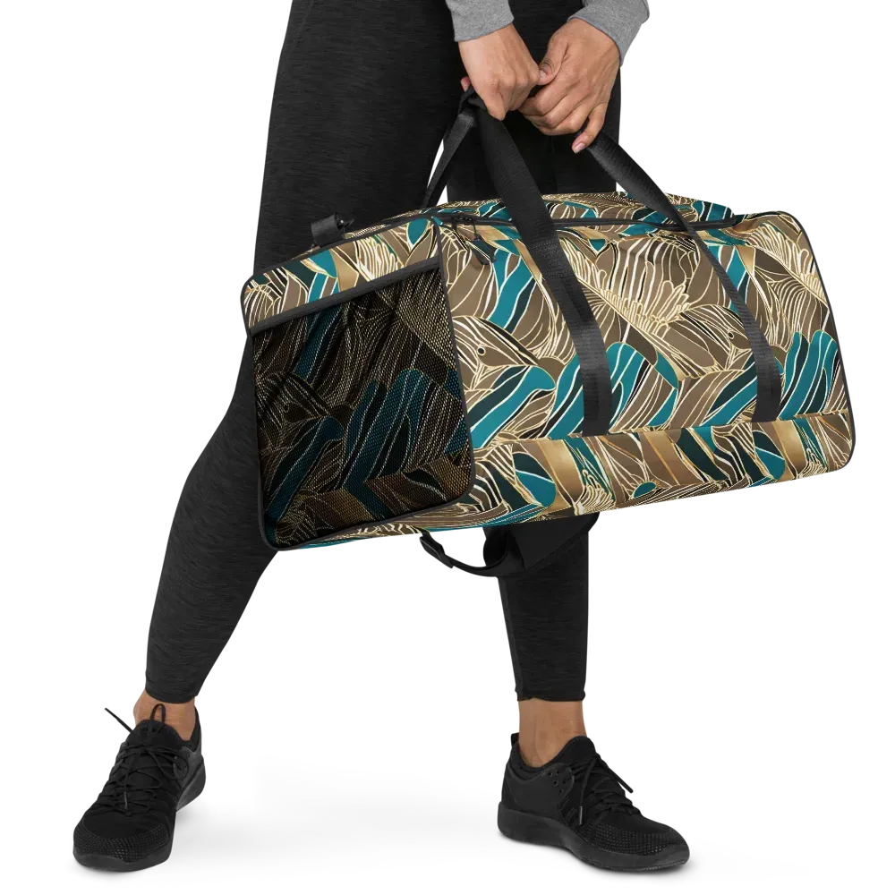 Gilded Frond on Duffle Bag — Right Front